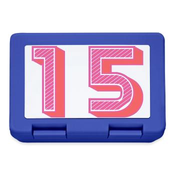 15. 15 YEARS. 15th ANNIVERSARY. 15 YEAR ANNIVERSARY. - Lunchbox - royal blue - Front
