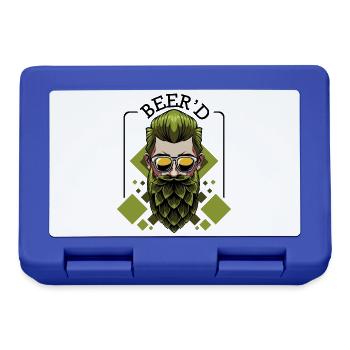 Beer'd Beer Brew Beard Pun Brewer Gift - Boîte à goûter - bleu royal - Devant