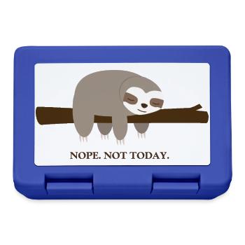 Faultier. Nope. Not Today - Brotdose - Royalblau - Vorne