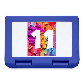 NO. 11 NUMBER 11 COLORFUL 11TH BIRTHDAY - Lunchbox - royal blue - Front