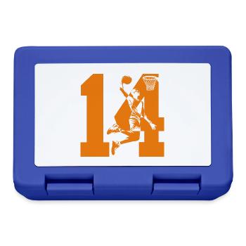 NUMBER 14 BASKETBALL 14TH BIRTHDAY - Lunchbox - royal blue - Front