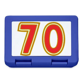 70. 70 YEARS. 70TH ANNIVERSARY. 70TH ANNIVERSARY. - Lunchbox - royal blue - Front