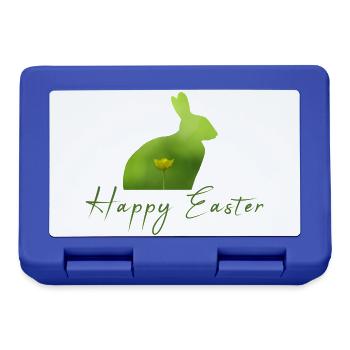 Happy Easter rabbit - Brotdose - Royalblau - Vorne