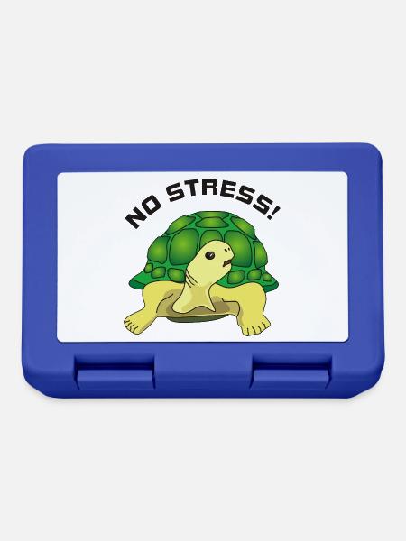 no stress - Brotdose - Royalblau