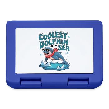 Coolest Dolphin In The Sea - Lunchbox - royal blue - Front