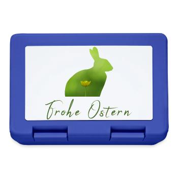 Frohe Ostern Ostern - Brotdose - Royalblau - Vorne