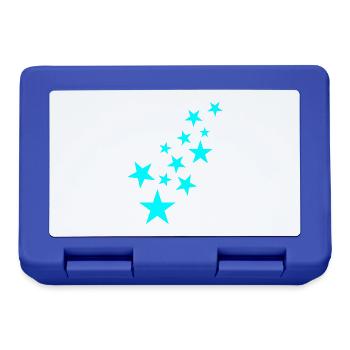 Stern Sternchen Muster Symbol - Brotdose - Royalblau - Vorne