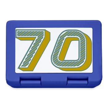 70. 70 YEARS. 70th ANNIVERSARY. 70 YEARS ANNIVERSARY. - Lunchbox - royal blue - Front