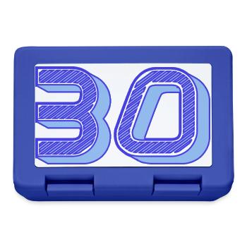 30. 30 YEARS. 30th ANNIVERSARY. 30 YEARS ANNIVERSARY. - Lunchbox - royal blue - Front