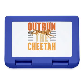 Outrun the Cheetah Wildlife Animal Zookeeper - Brotdose - Royalblau - Vorne