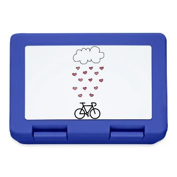 Ich liebe Radfahren Radfahren Radfahren - Brotdose - Royalblau - Vorne