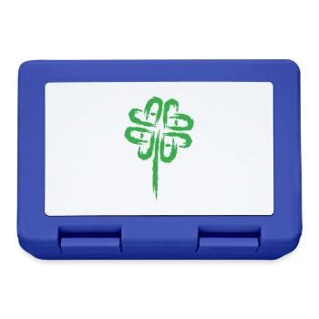 Kleeblatt Symbol Keltische Symbole - Brotdose - Royalblau - Vorne