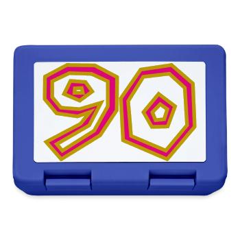 90. 90 JAHRE. 90-JÄHRIGES JUBILÄUM. 90-JÄHRIGES JUBILÄUM. - Brotdose - Royalblau - Vorne