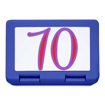 70. 70 YEARS. 70TH ANNIVERSARY. 70TH ANNIVERSARY. - Lunchbox - royal blue - Front