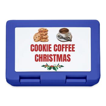Cookie Café Réveillon de Noël - Boîte à goûter - bleu royal - Devant