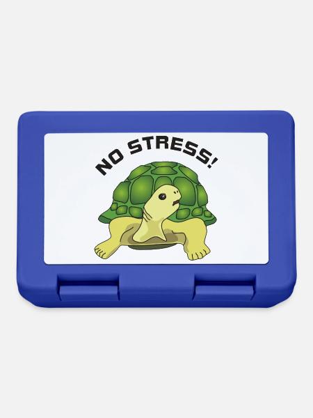 no stress - Brotdose - Royalblau