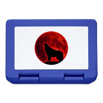 Wolf Vollmond - Brotdose - Royalblau - Vorne