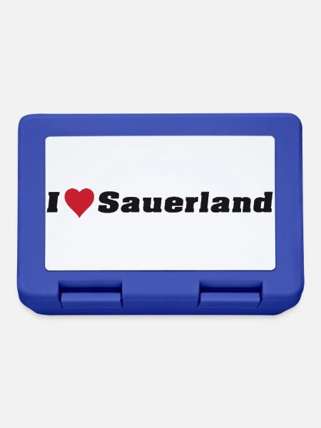 I Love Sauerland - Brotdose - Royalblau