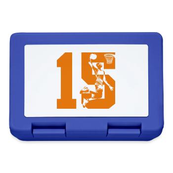 NUMBER 15 BASKETBALL 15TH BIRTHDAY - Lunchbox - royal blue - Front