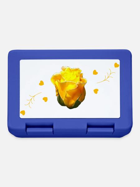 rose yellow rose - Brotdose - Royalblau