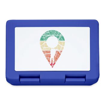 Schatzsuche GPS Schnitzeljagd Cacher Cache - Brotdose - Royalblau - Vorne