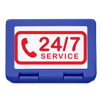 24/7 h Service - Lunchbox - royal blue - Front
