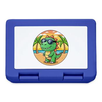 Dinosaurier Lustige Cartoon Sommer Strand Sonnenbrille - Brotdose - Royalblau - Vorne