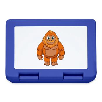 Big Foot Niedliche Maskottchen Zeichentrickfigur Kawaii - Brotdose - Royalblau - Vorne