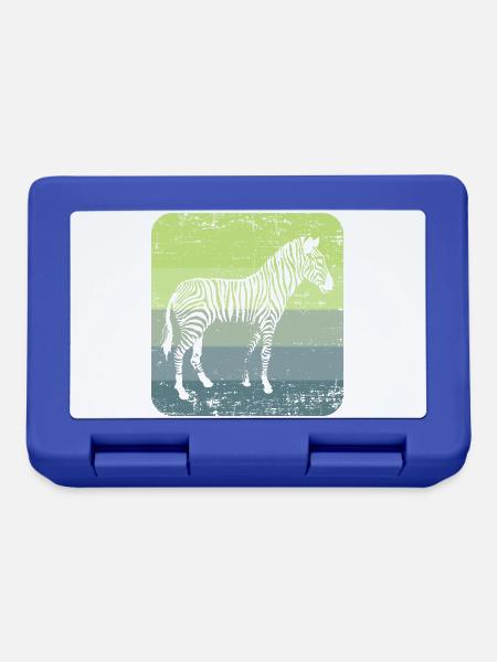 Zebra - Brotdose - Royalblau
