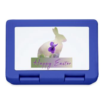 Happy Easter - Brotdose - Royalblau - Vorne