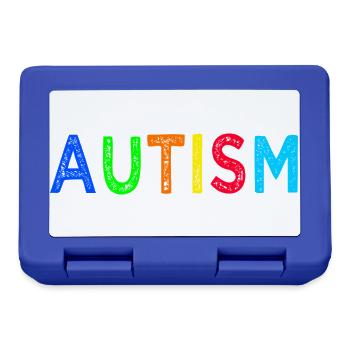 Regenbogen-Autismus: Eine Botschaft der Hoffnung - Brotdose - Royalblau - Vorne
