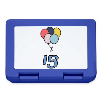 15. 15 YEARS. 15th ANNIVERSARY. 15 YEAR ANNIVERSARY. - Lunchbox - royal blue - Front