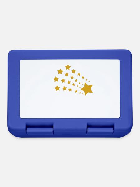 Stern Sterne - Brotdose - Royalblau