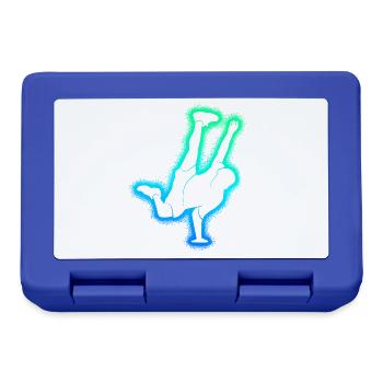 Breakdance Tanz Breakdancer Kinder Breakdancing - Brotdose - Royalblau - Vorne