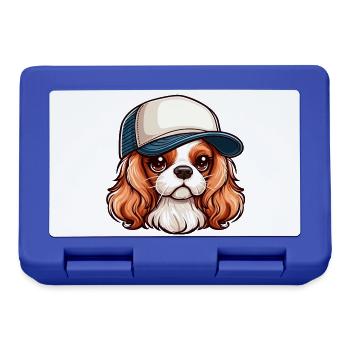 Chien Cavalier King Charles chien - casquette - Boîte à goûter - bleu royal - Devant