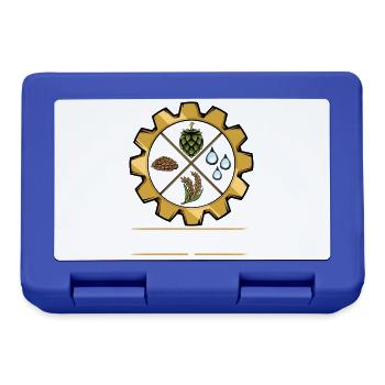 Emblème du Beergineer Brau-Gear - Boîte à goûter - bleu royal - Devant