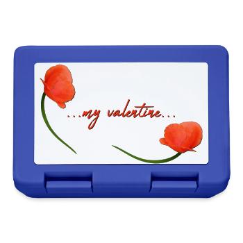 my valentine Valentin - Brotdose - Royalblau - Vorne