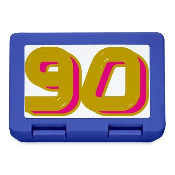 90. 90 JAHRE. 90-JÄHRIGES JUBILÄUM. 90-JÄHRIGES JUBILÄUM. - Brotdose - Royalblau - Vorne
