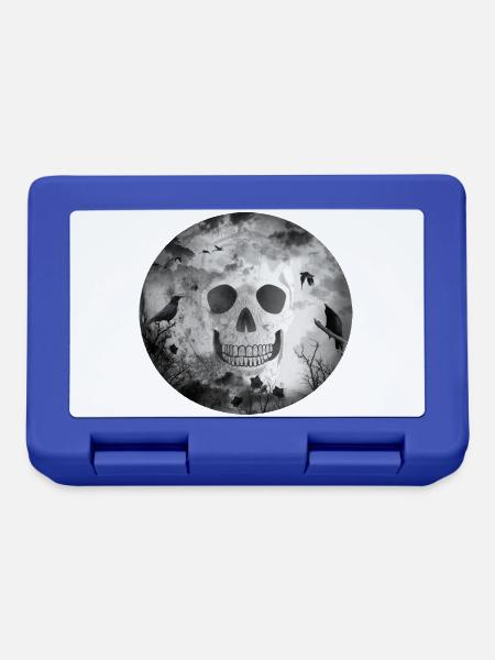 Gothic black dark GOTH - Brotdose - Royalblau