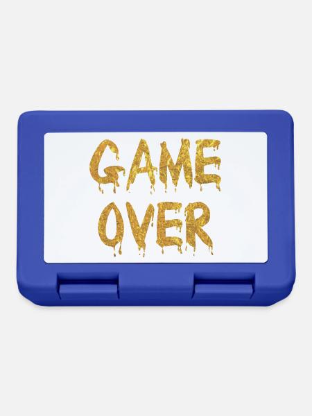 Game Over Gold Graffiti - Brotdose - Royalblau