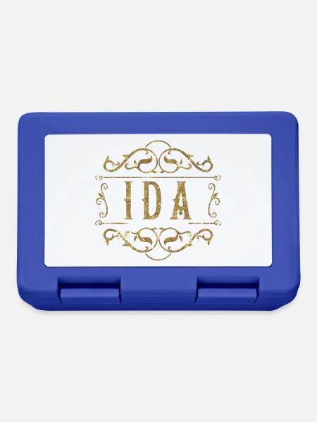 Ida gold - Brotdose - Royalblau