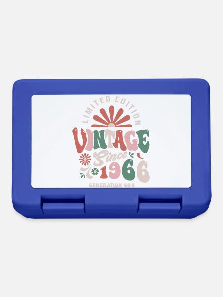Geburtstagsgeschenk 1966 Jahrgang 1966 - Brotdose - Royalblau