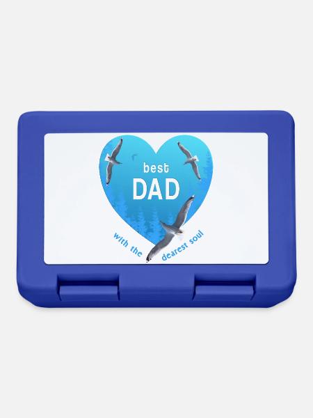 best dad daddy - Brotdose - Royalblau
