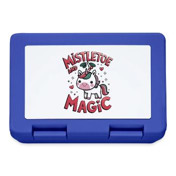 Mistletoe And Magic - Lunchbox - royal blue - Front