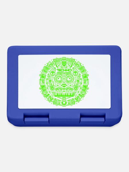 Techno Music Logo - Brotdose - Royalblau