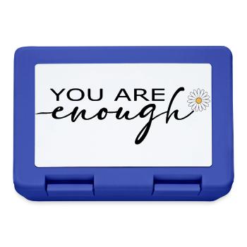 You Are Enough Self Love Shirt - Lunchbox - royal blue - Front