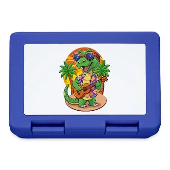 Funny Snake Summer Beach Sunglasses Hawaiian - Lunchbox - royal blue - Front