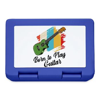 Gitarre - Brotdose - Royalblau - Vorne