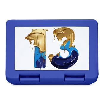 NO. 13 NUMBER 13 COOL 13TH BIRTHDAY - Lunchbox - royal blue - Front