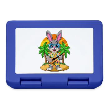 Lunettes de soleil de plage d’été de dessin animé de lapin drôle - Boîte à goûter - bleu royal - Devant